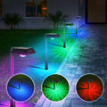 8 Pack 200 Lumen Solar Pathway LED Lights, Warm White, IP65 Waterproof Adjustable Stake Lights N608
