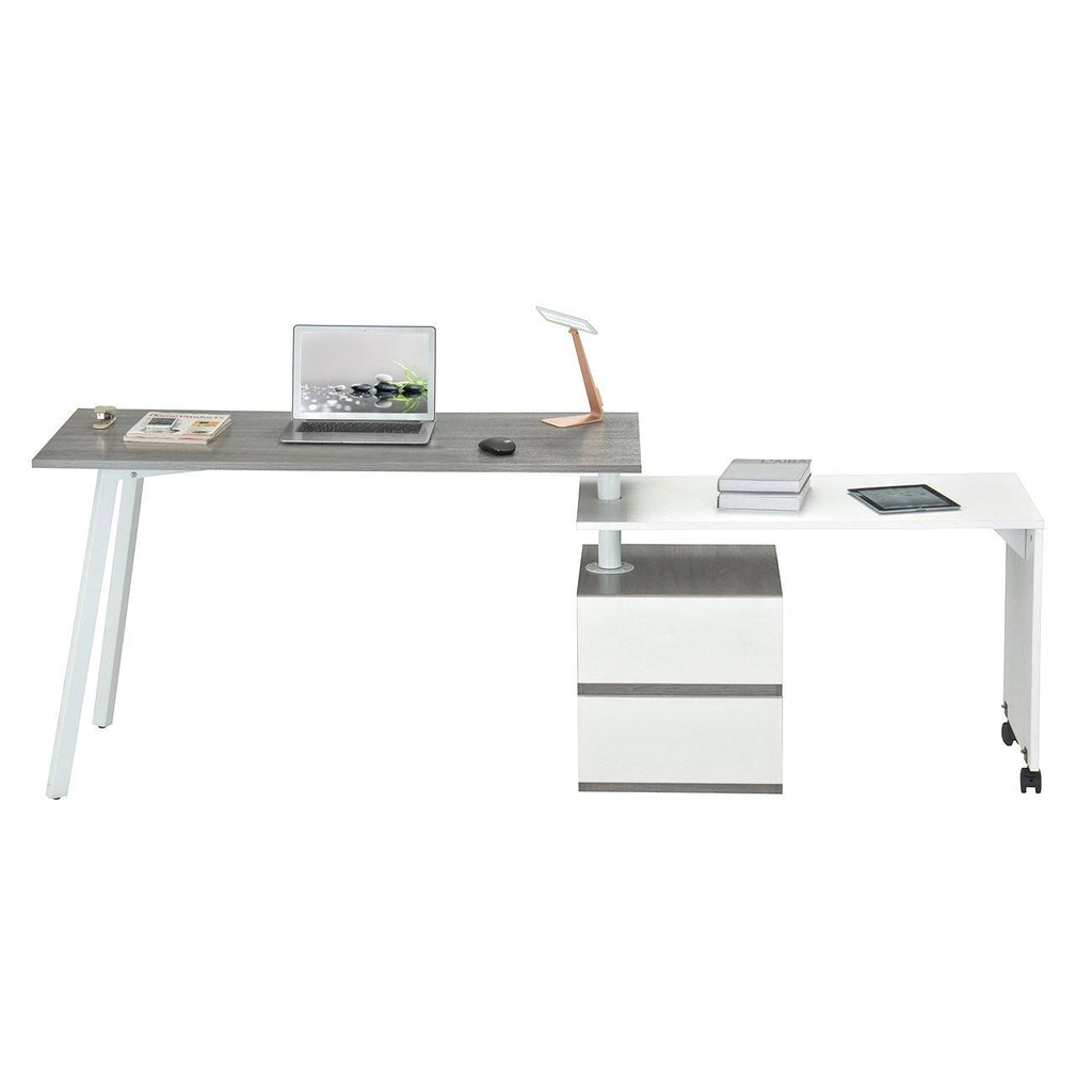 Gray Rotating Multi-Positional Desk N39819