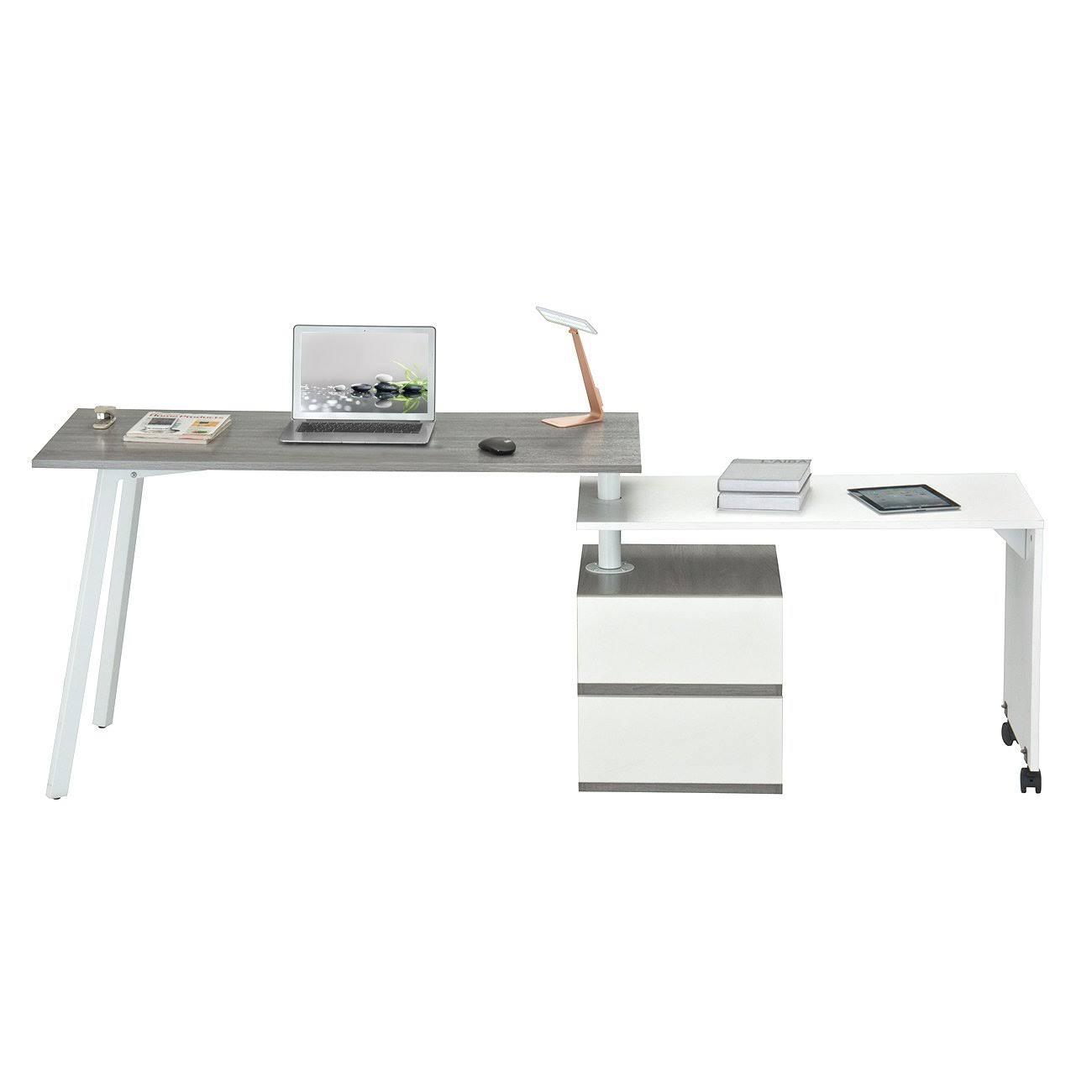Gray Rotating Multi-Positional Desk N39819