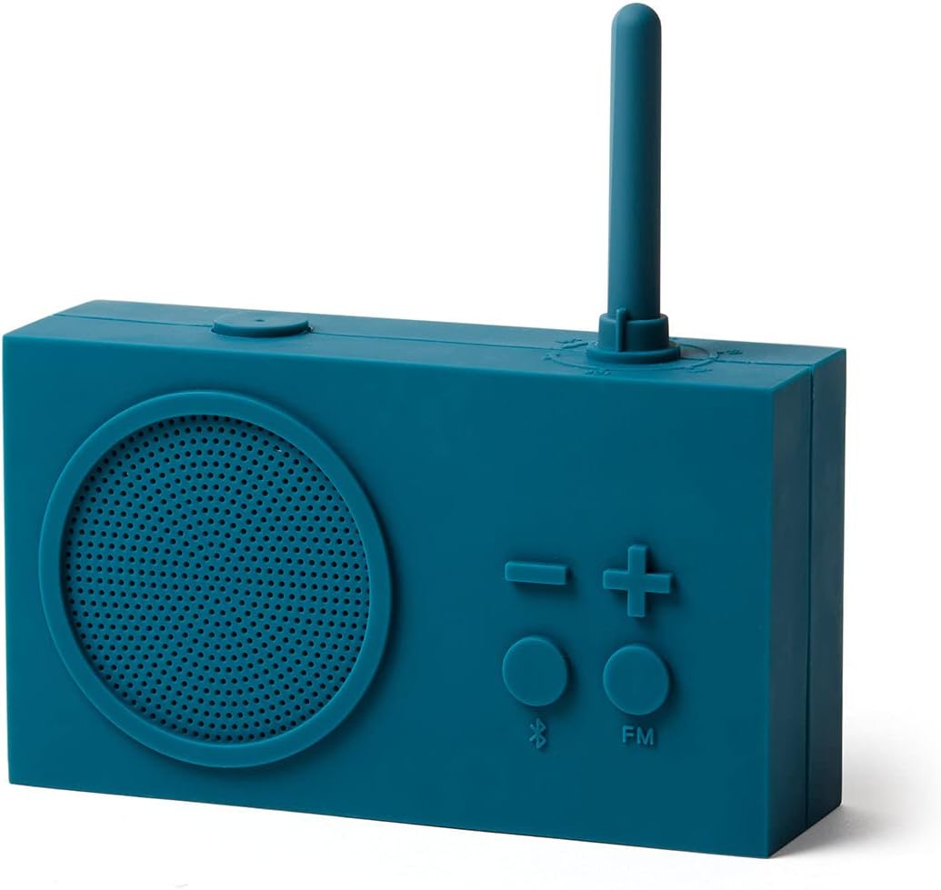 Blue Silicone Rubber FM Radio Bluetooth Speaker H9982