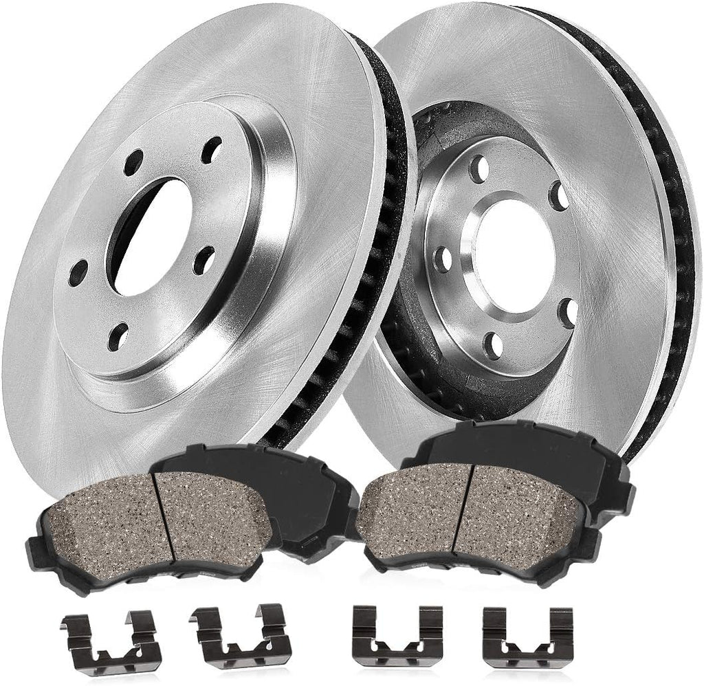 5 Lug Brake Disc Rotors with Ceramic Pads E10245