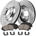 5 Lug Brake Disc Rotors with Ceramic Pads E10245