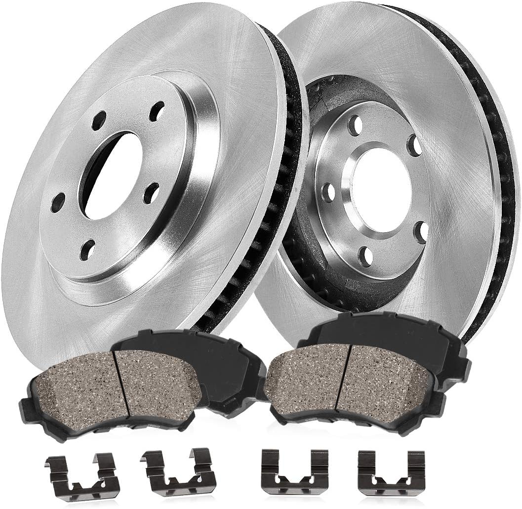 5 Lug Brake Disc Rotors with Ceramic Pads E10245