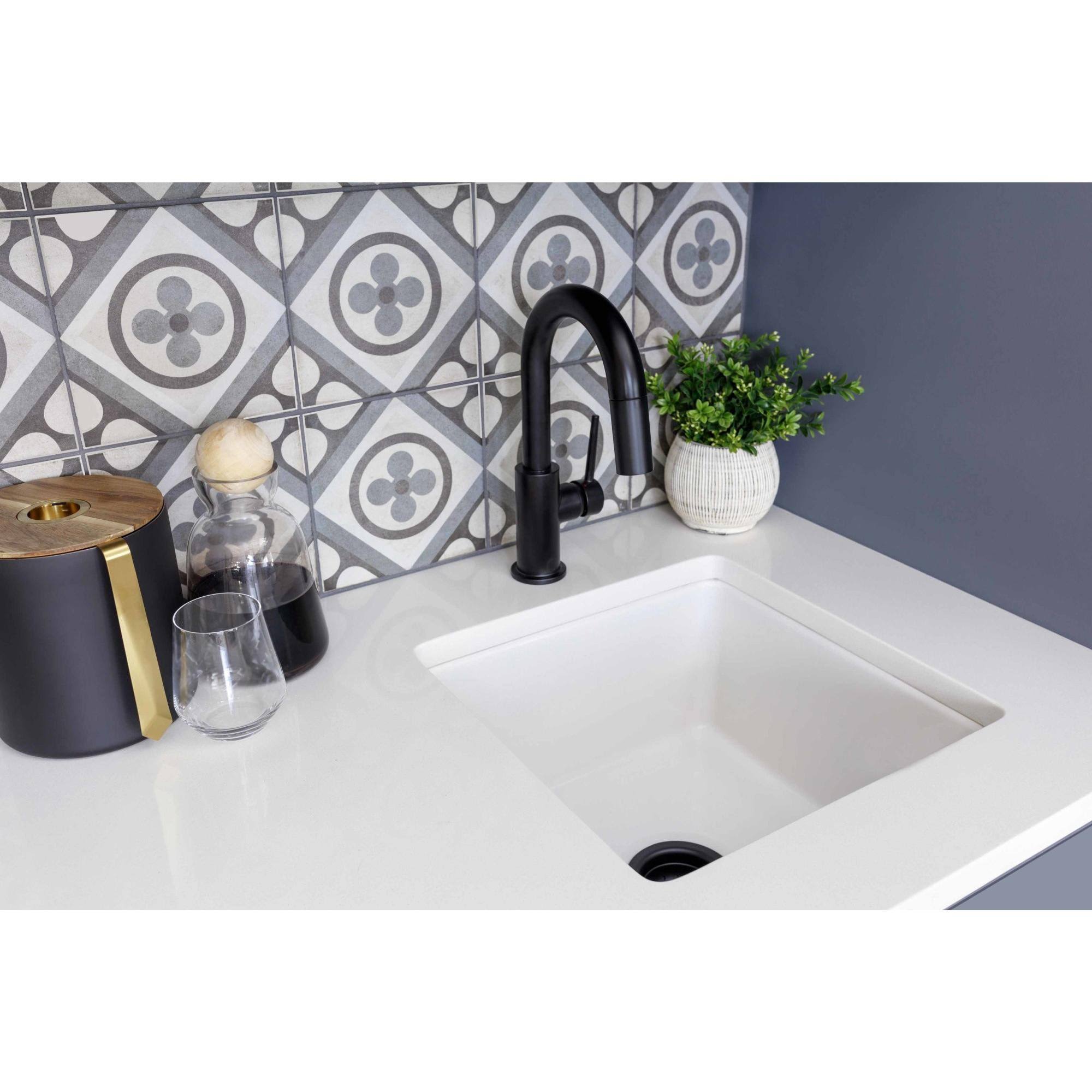 Chrome Single Handle Pull-Down Bar/Prep Faucet F9430