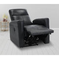 Blue Faux Leather Power Recliner B46599