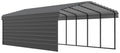 Galvanized Steel Carport Kit, 12' x 29' x 7', Charcoal T73659