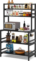 5-Tier Kitchen Bakers Rack with Hutch (Black) E93908