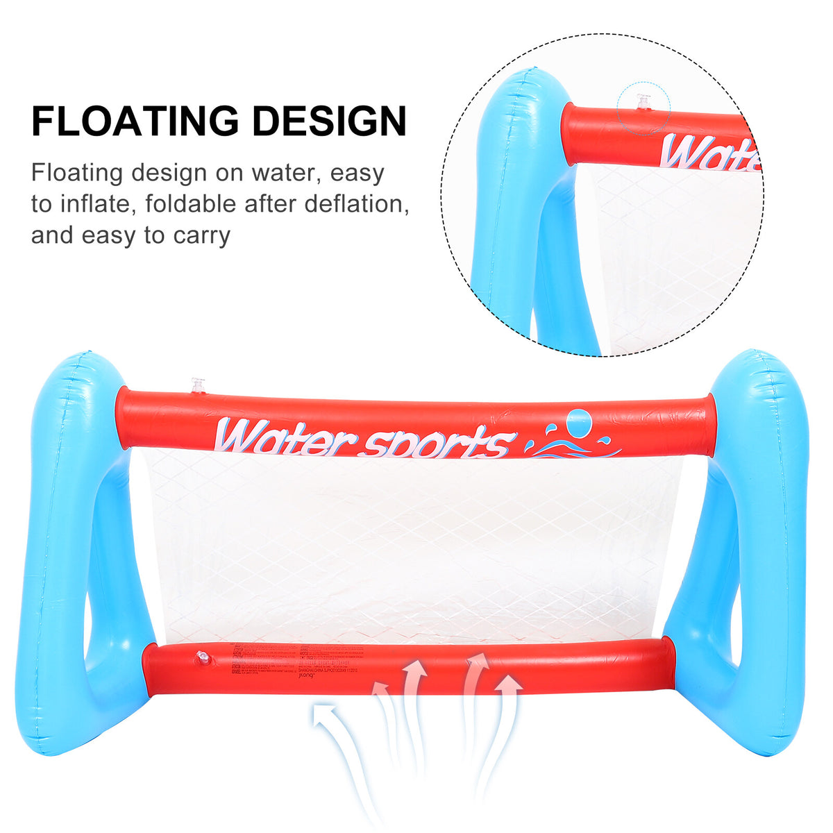 Inflatable Pool Volleyball Game Set with Volleyballs K9375