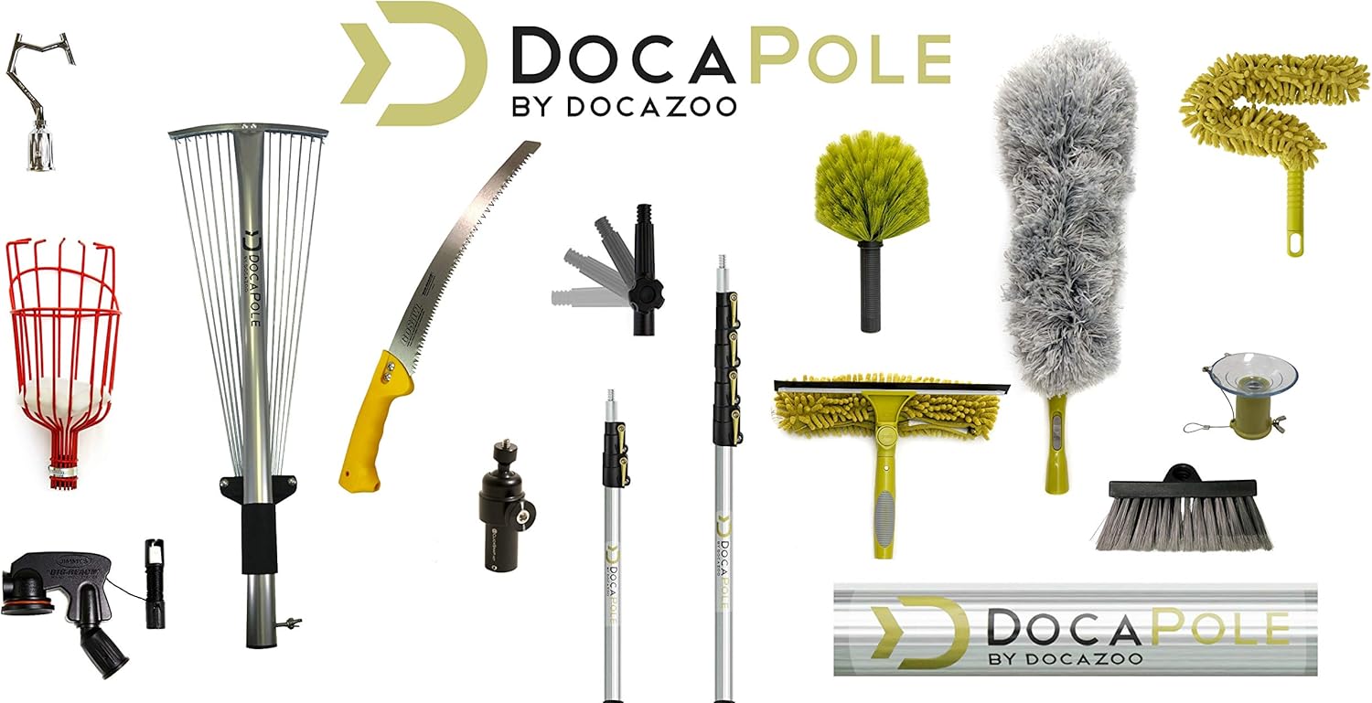 12 Foot High Reach Brush Kit with Extension Pole, 3 Brushes E741