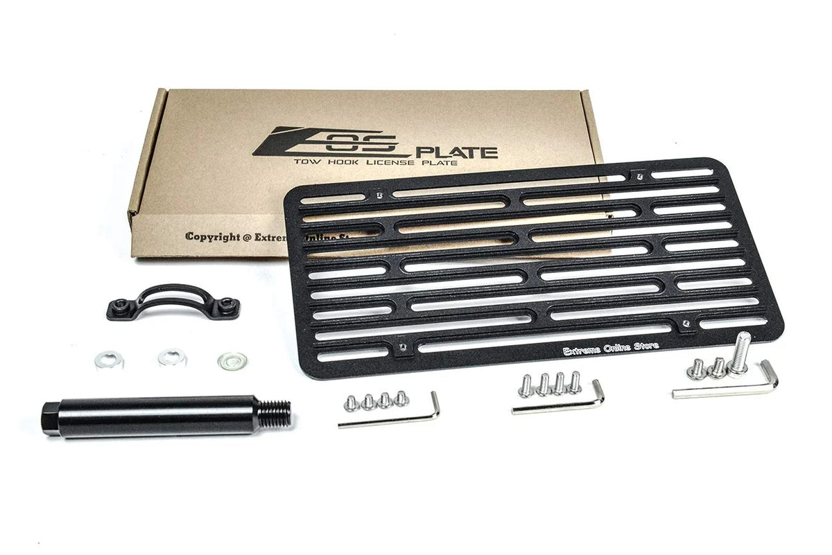 Replacement Front Bumper Tow Hook License Plate Relocator Mount Bracket V5033