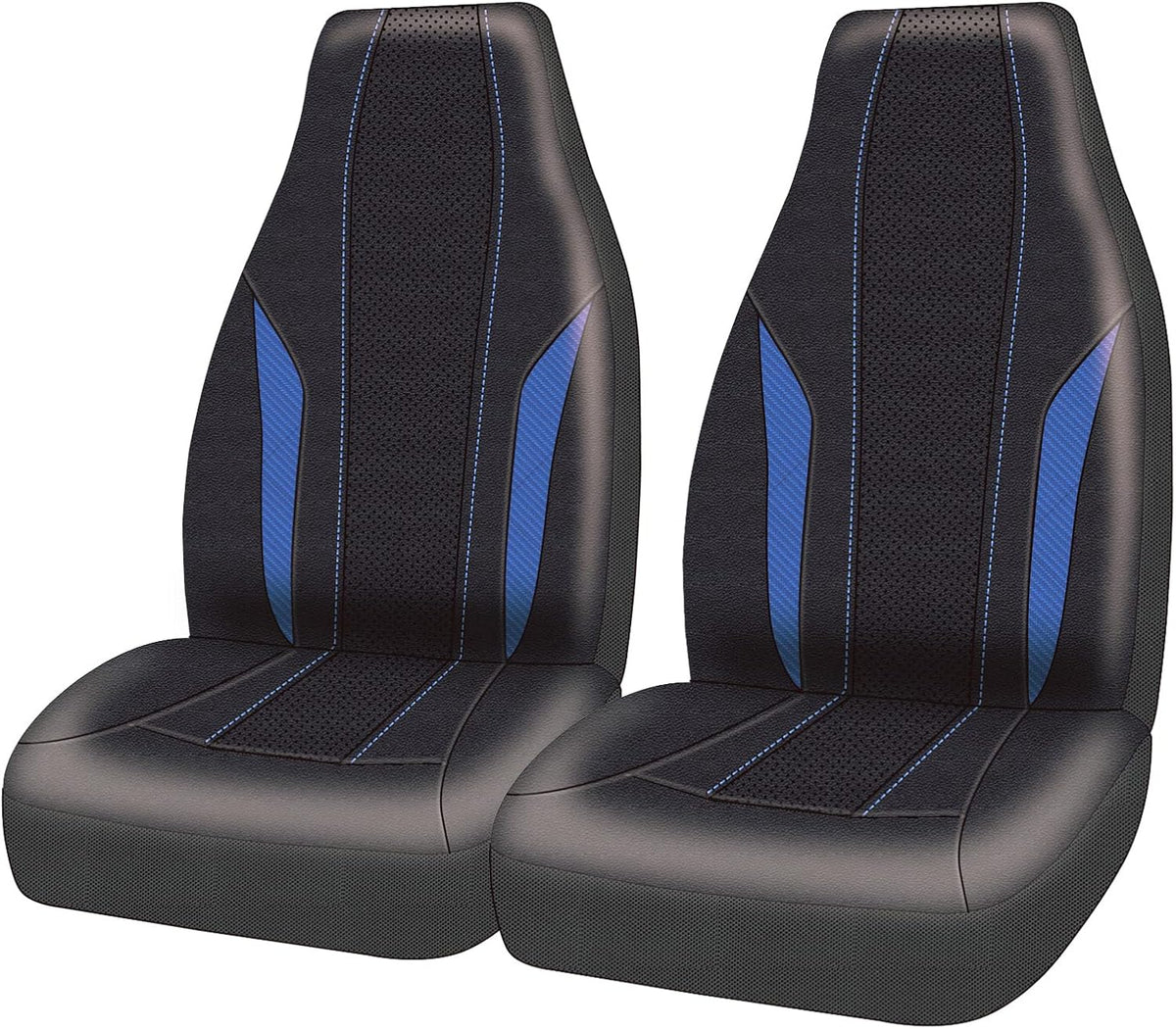 Carbon Leather Universal Car Seat Cover Full Set F91214