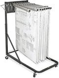 White Vertical Poster Display Rack and Plans Holder File Organizer Stand V693