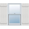 Rustic Four Board Joined Board-n-Batten Faux Wood Shutters (Per Pair) B992872