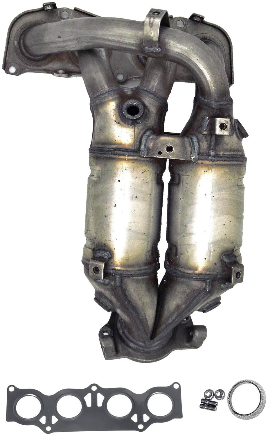Catalytic Converter with Integrated Exhaust Manifold J829