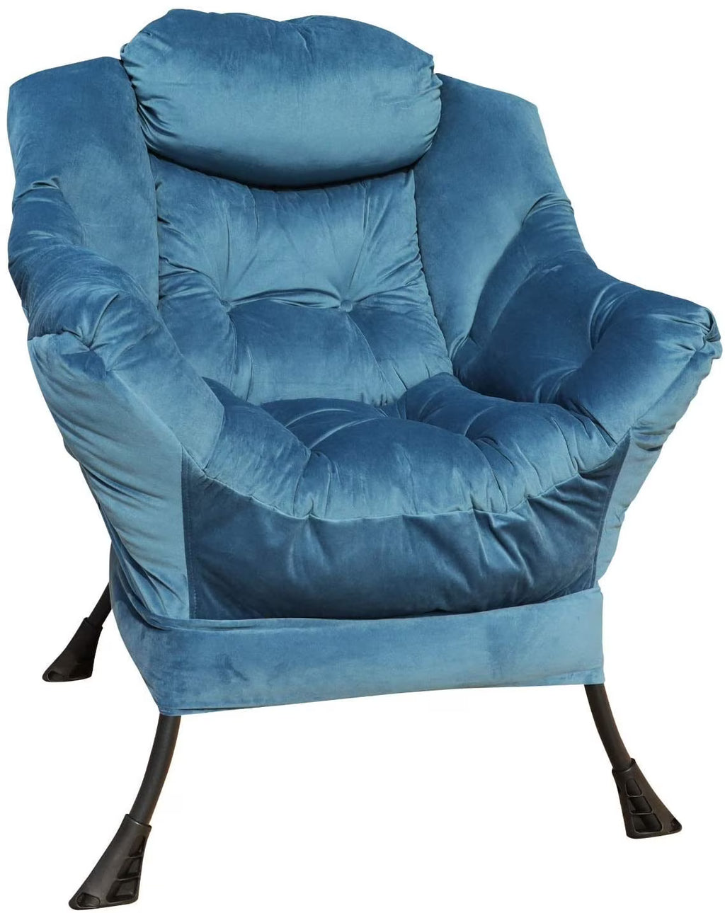 Accent Reclining Armchair with Removable Metal Legs and High-Density Foam E336972