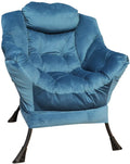 Accent Reclining Armchair with Removable Metal Legs and High-Density Foam E336972
