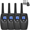 4 Pack Kids Rechargeable Walkie Talkies 22 CH 3 Miles 2 Way Radios Z94571