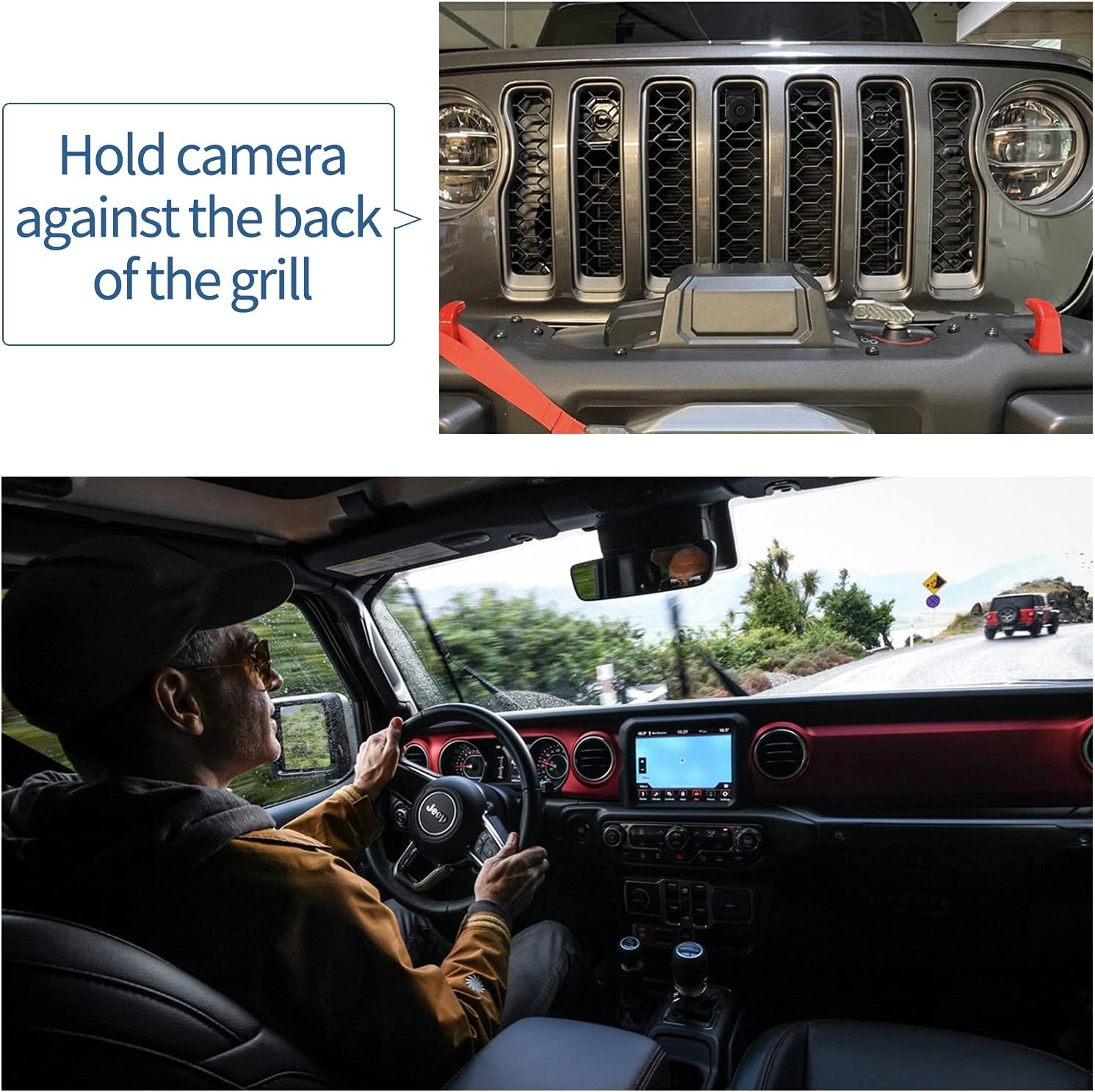 Front Forward Facing View Camera Mount for Trucks Grille H83559