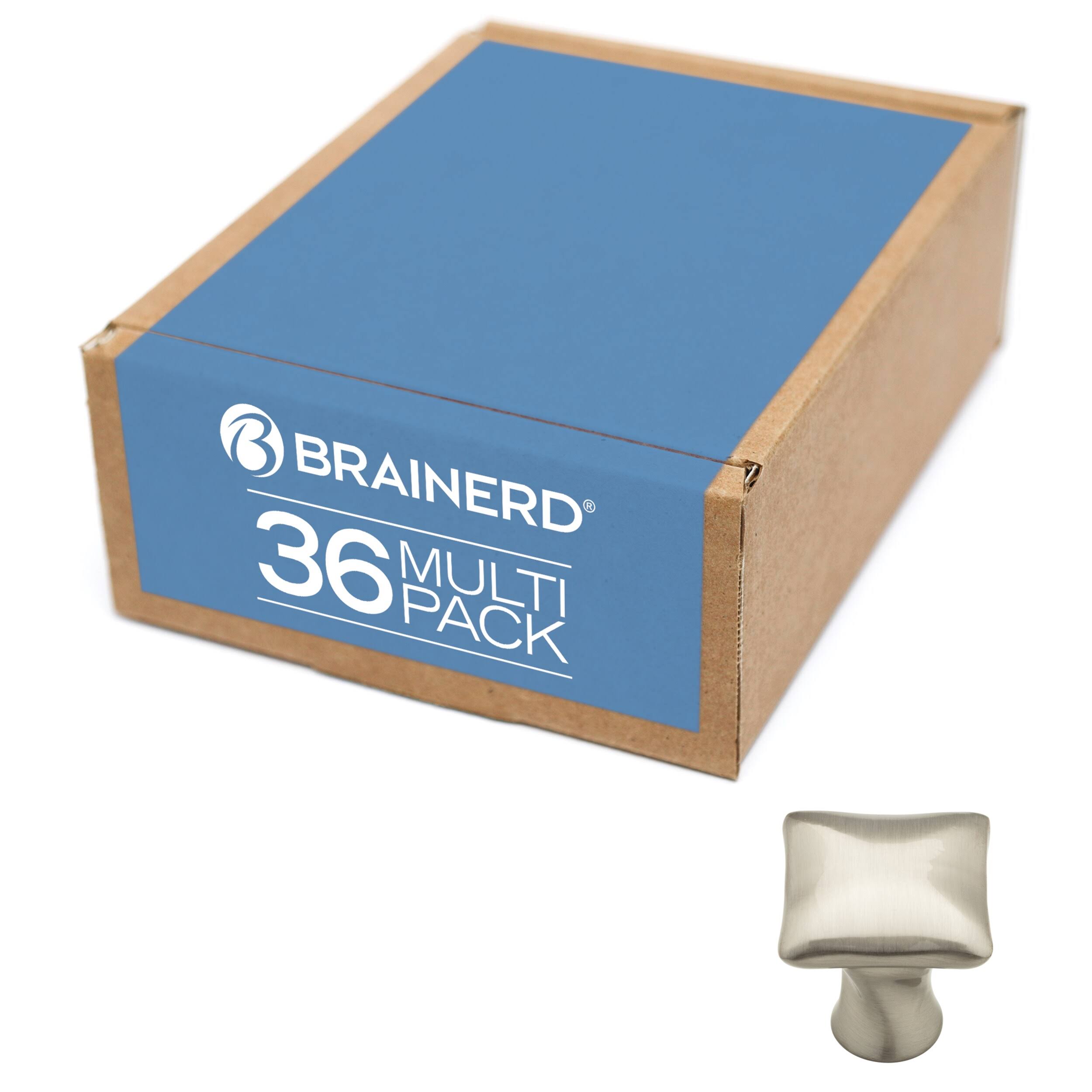 Satin Nickel Square Cabinet Knob 36-Pack G221668
