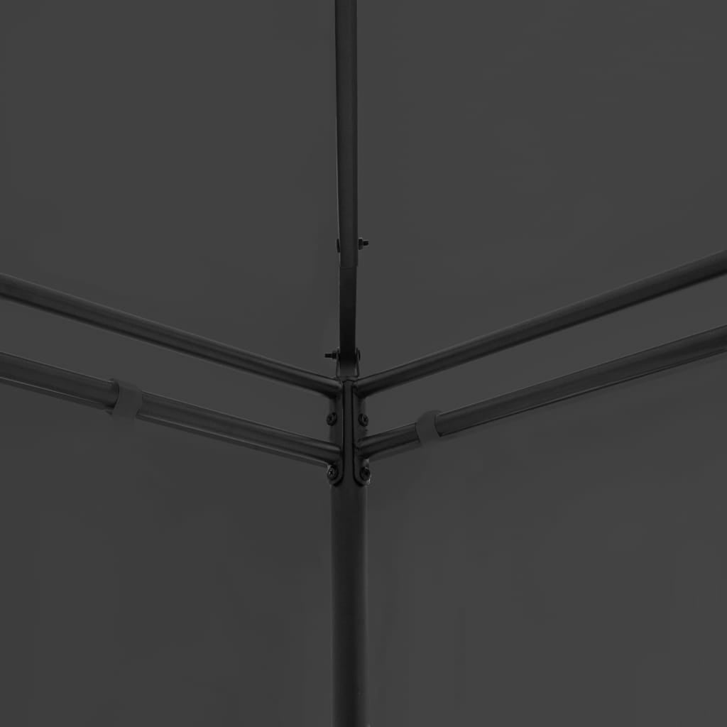 Party Tent Outdoor Gazebo Steel Frame Canopy Anthracite 236.2 x 117.3 x 106.3 Inches R809847