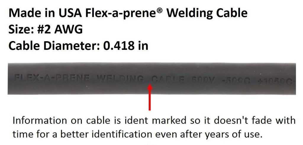 200 Amp Ground Clamp Welding Lead Dinse Connector #2 AWG Cable 15 Feet L6289