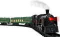 Metal Alloy Electric Train Set with Steam Locomotive, Passenger Carriages, Tracks, Smoke, Sounds, Lights M9766