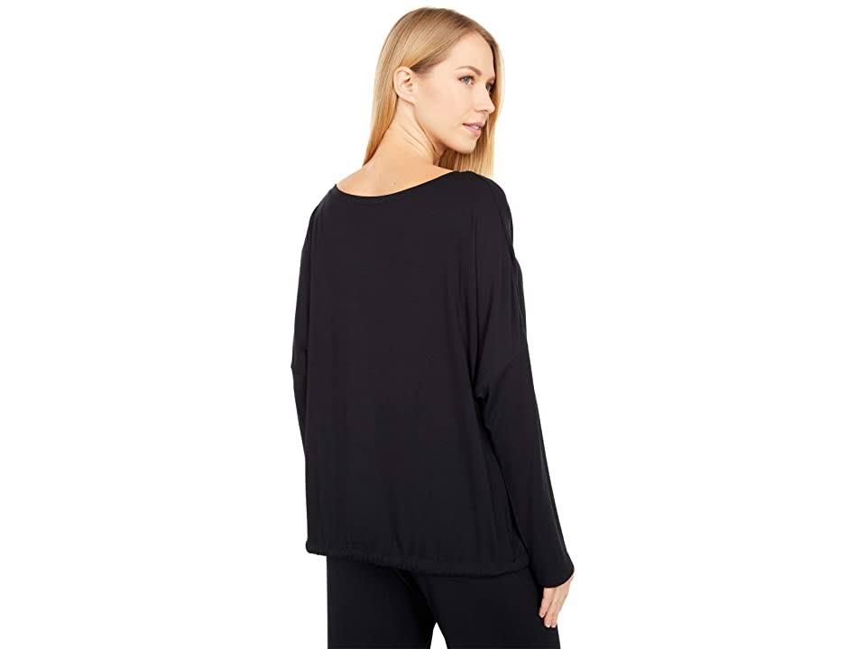 Black/Ivory Modal Slouchy PJ Set P3117