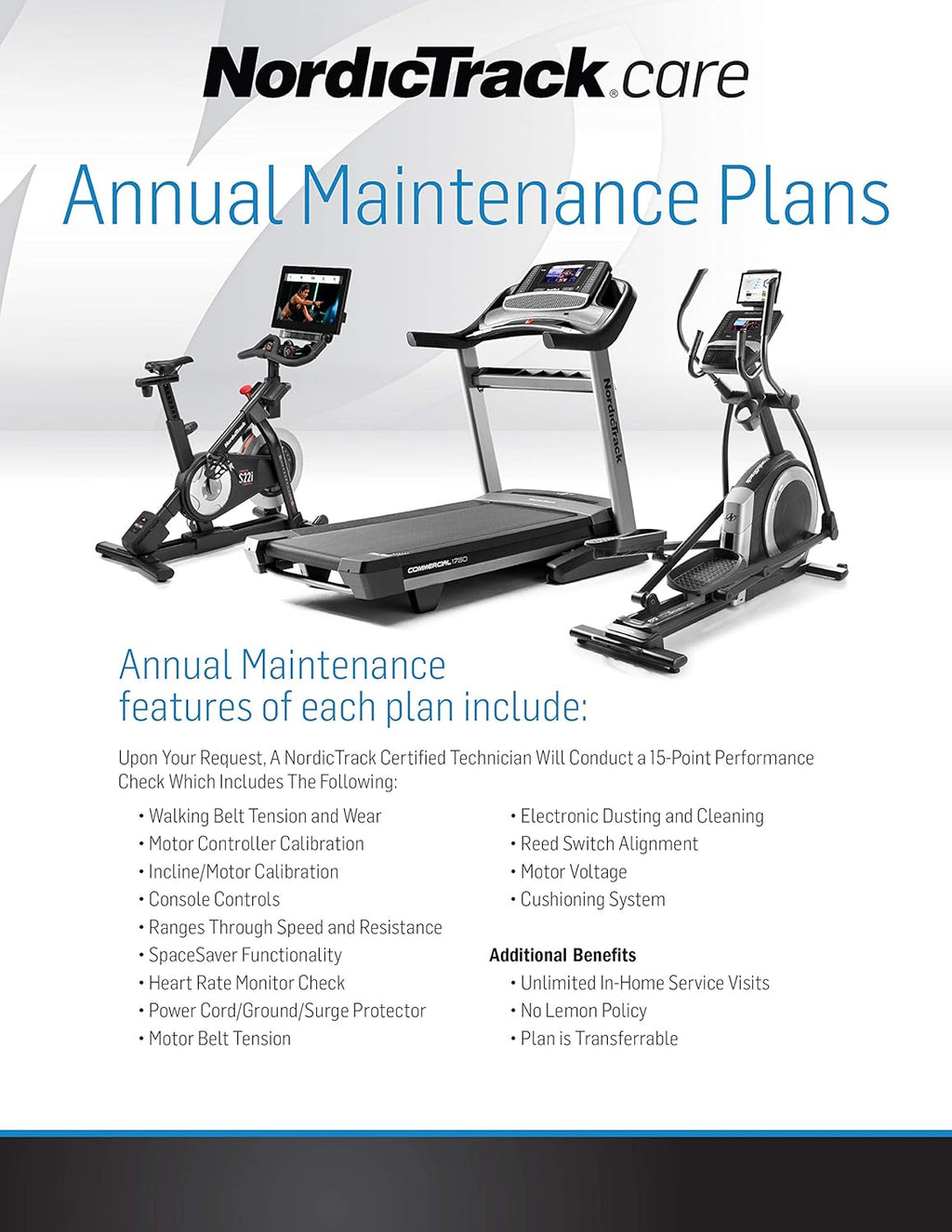 3-Year Annual Maintenance Plan for Fitness Equipment S72389