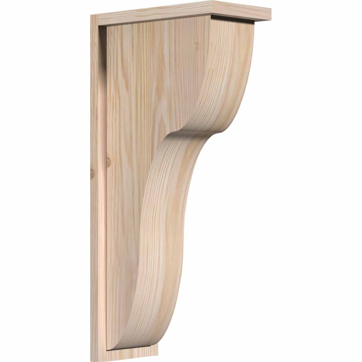 Carmel Smooth Corbel w/Backplate, Douglas Fir Y4863