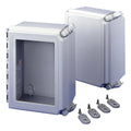 NEMA 4X Fiberglass Enclosure with Window Quick Release Cover F9515