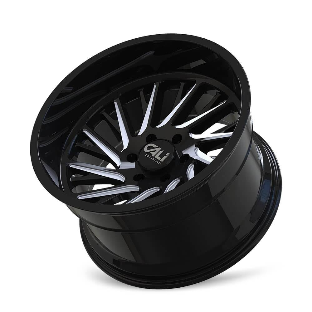 22x12 8x170 Black Milled Wheel I897