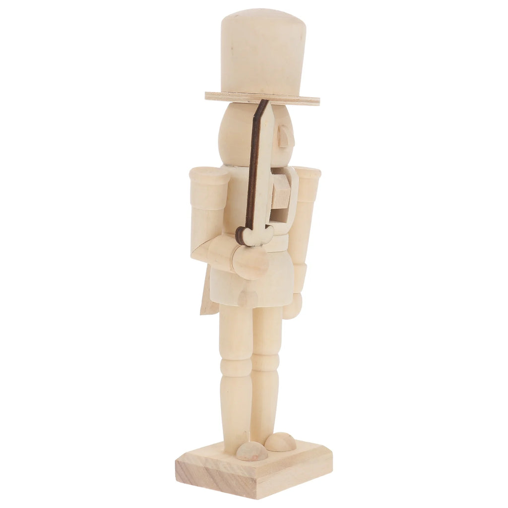 11 Pc Wooden Nutcracker Ornament Bamboo Child U975706
