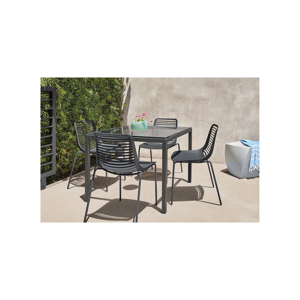 Orange Recycled HDPE Parsons Patio Table M402941