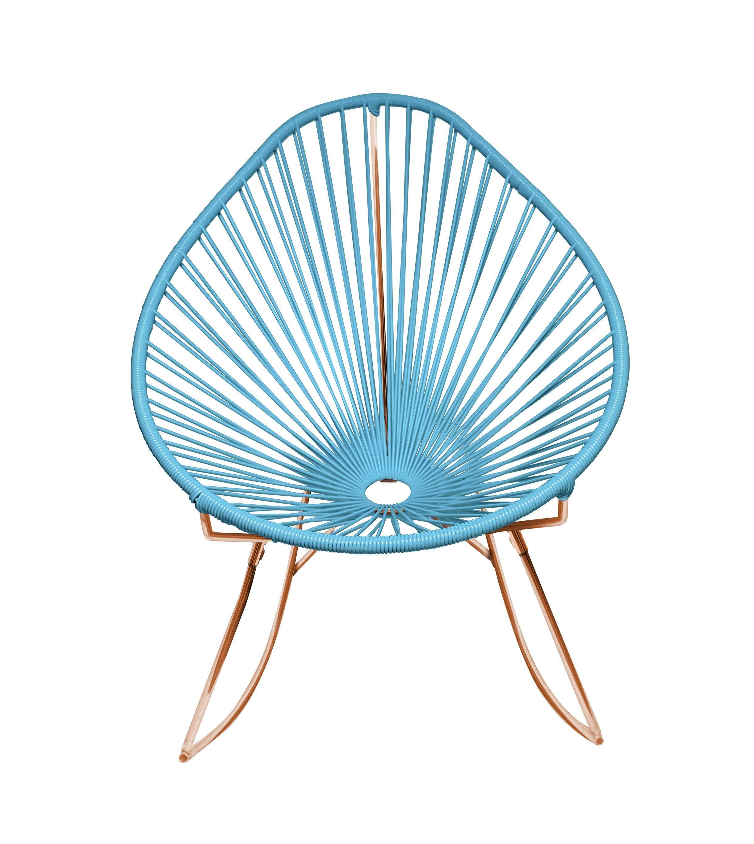 Copper/Blue Rocker Chair K218