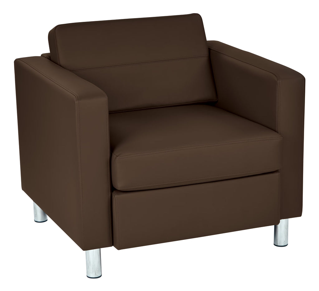 Java Brown Vinyl Armchair E11733