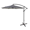 Gray/White Stripe 10 ft Offset Cantilever Umbrella X718