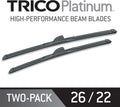 Platinum 26 Inch & 22 inch Pack of 2 Windshield Wiper Blades J444445