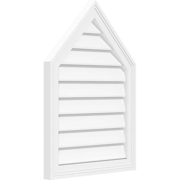 Peaked Top Surface Mount PVC Gable Vent X304329