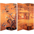 6 ft. Tall Double Sided Canvas Room Divider H7295