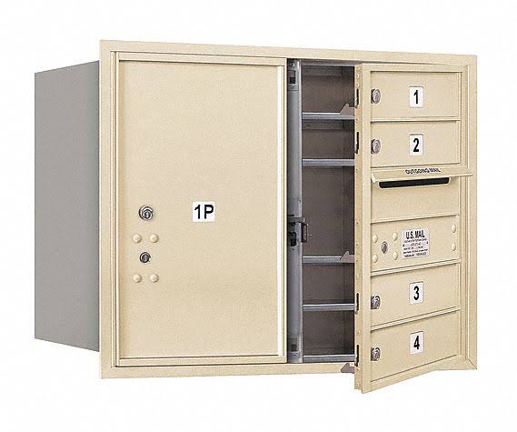 4C Horizontal Mailbox, Sandstone Q1012