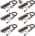 PCI-E 1X to 16X Riser Card with 24in USB 3.0 Extension Cable & 6PIN SATA Power Cable, Black, Pack of 2 C41241