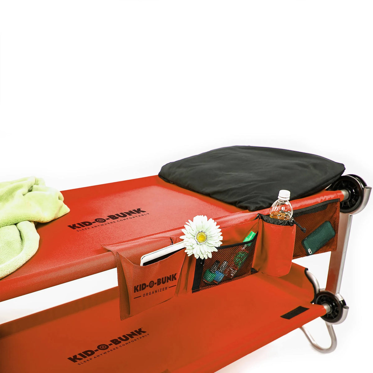 Youth Camping Cot with Organizers D487