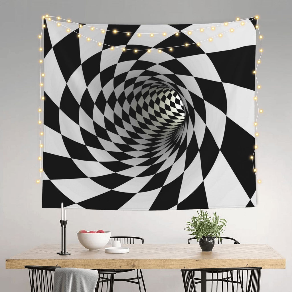 3D Vortex Illusion Tapestry Wall Hanging 60x51in G329