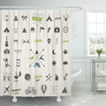 66x72 inch Camping Shower Curtain O4479