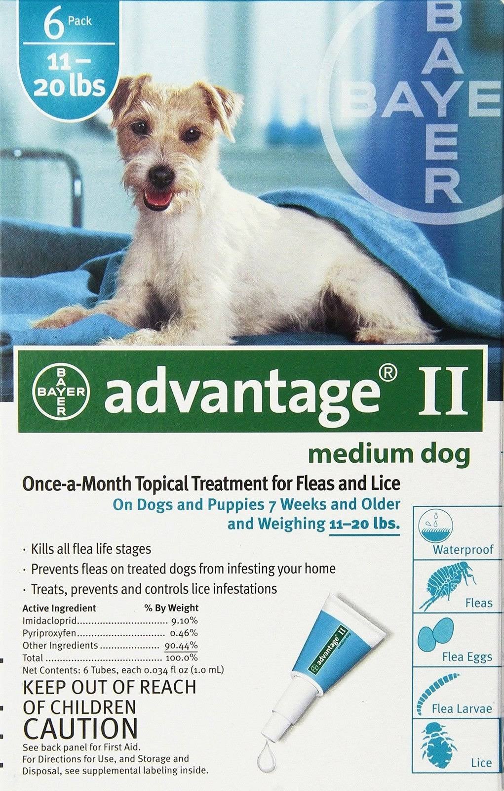 Topical Flea Treatment for Dogs 11-20 lbs (4 Applications) W339