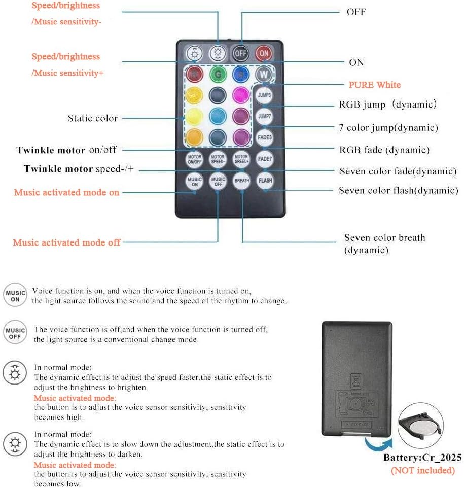 32W Dual Head Fiber Optic Lights Kit with 2000pcs 16.4ft Optical Fiber Cable and 28key Remote E382315