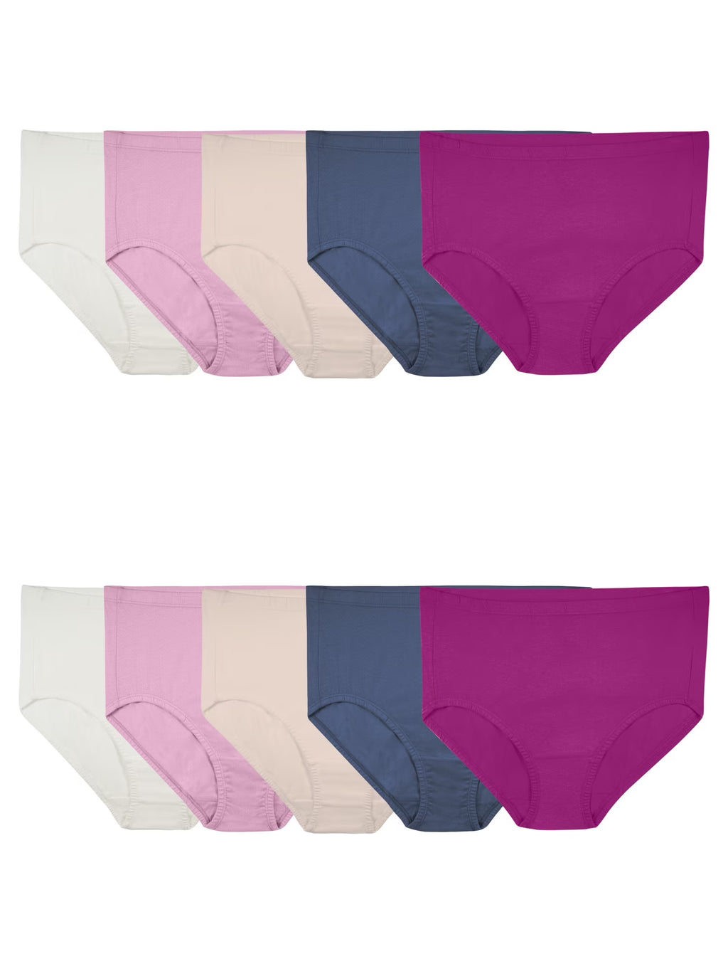 Plus Size Cotton Brief Underwear 10 Pack L42283