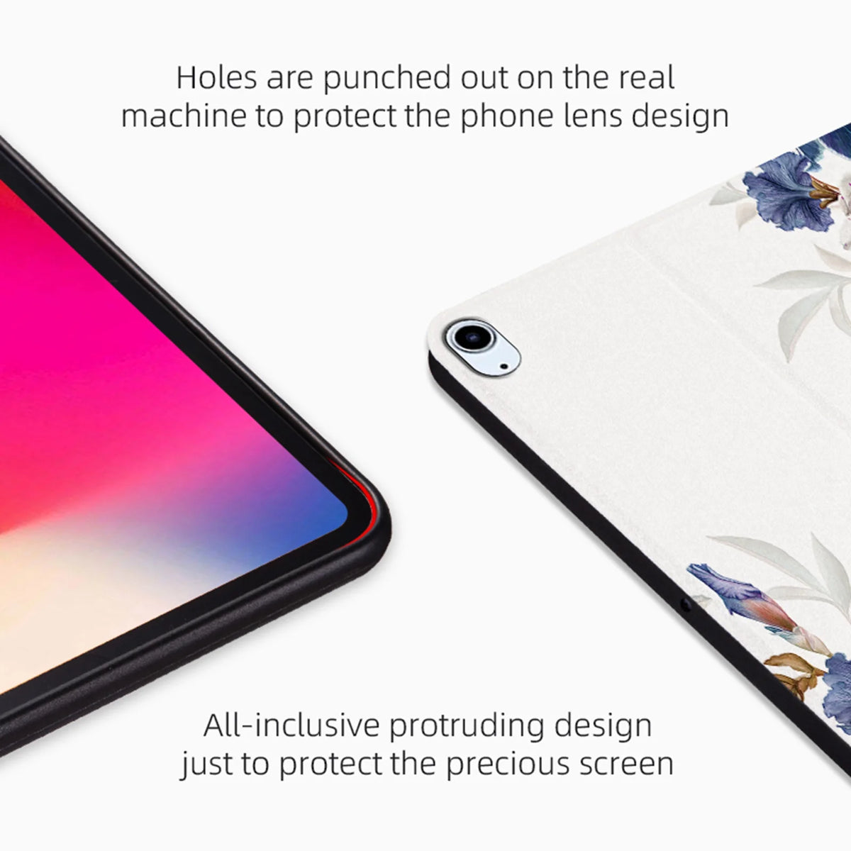 Slim Patterned Smart Kickstand Cover with Auto Wake/Sleep Magnetic Case P831948