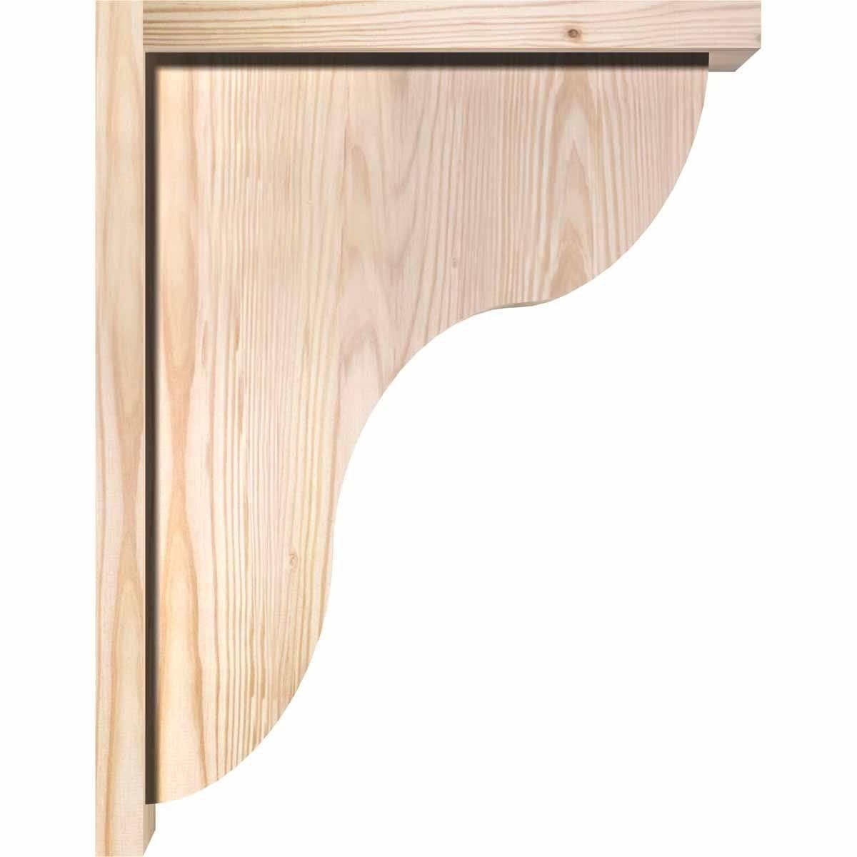 Carmel Smooth Corbel w/Backplate, Douglas Fir Y4863