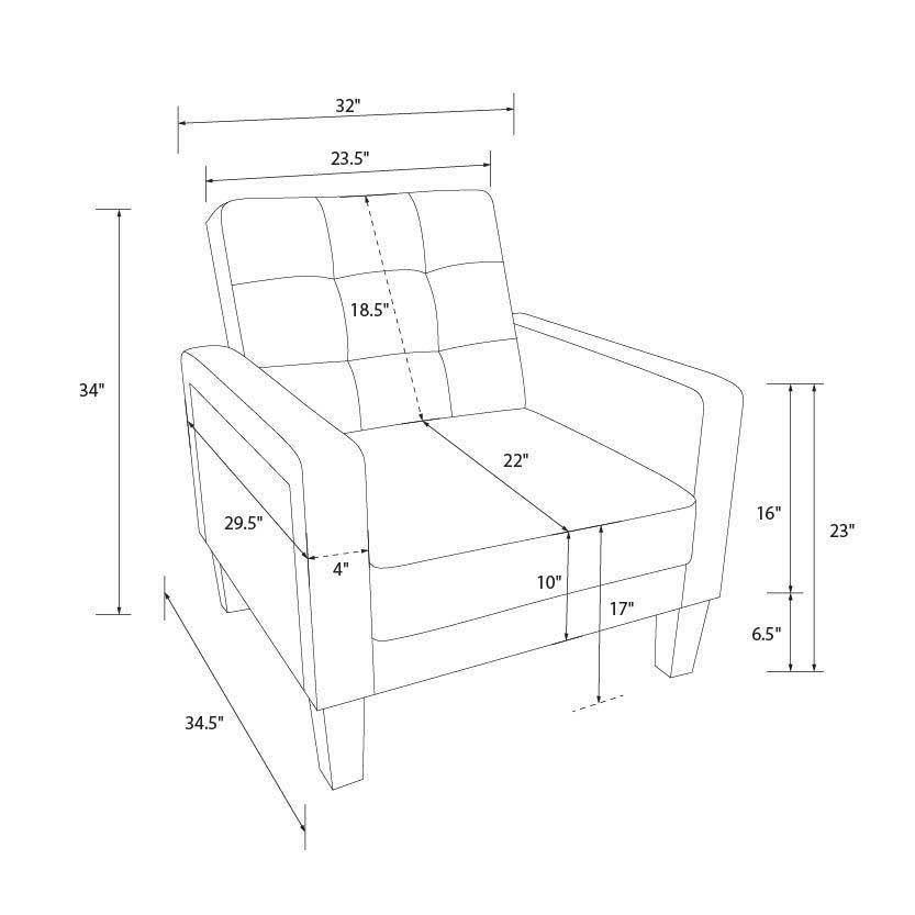 Gray Velvet Accent Chair T5587